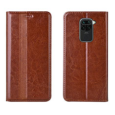 Leather Case Stands Flip Cover T05 Holder for Xiaomi Redmi 10X 4G Orange