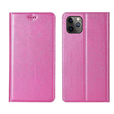 Leather Case Stands Flip Cover T06 Holder for Apple iPhone 11 Pro Max Pink