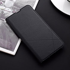 Leather Case Stands Flip Cover T06 Holder for Huawei Honor V20 Black