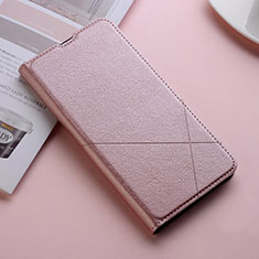 Leather Case Stands Flip Cover T06 Holder for Huawei Honor View 20 Rose Gold