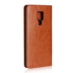 Leather Case Stands Flip Cover T06 Holder for Huawei Mate 20 X 5G Orange