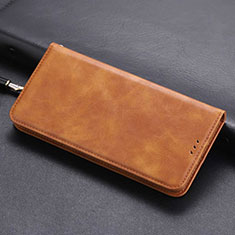 Leather Case Stands Flip Cover T06 Holder for Huawei Nova 5T Orange
