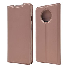 Leather Case Stands Flip Cover T06 Holder for OnePlus 7T Rose Gold