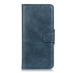Leather Case Stands Flip Cover T06 Holder for OnePlus 8 Pro Blue