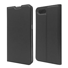 Leather Case Stands Flip Cover T06 Holder for Oppo R15X Black