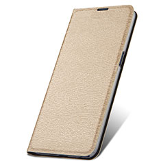Leather Case Stands Flip Cover T06 Holder for Oppo R17 Pro Gold