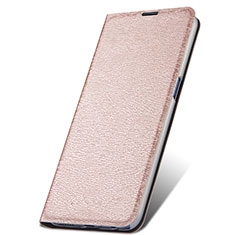 Leather Case Stands Flip Cover T06 Holder for Oppo R17 Pro Rose Gold