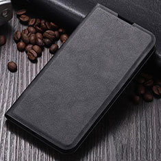 Leather Case Stands Flip Cover T06 Holder for Samsung Galaxy Note 10 Plus Black