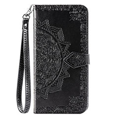 Leather Case Stands Flip Cover T06 Holder for Xiaomi Mi 10 Black