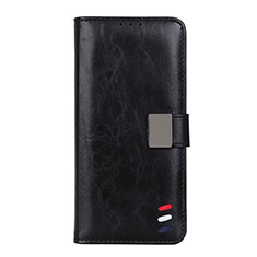 Leather Case Stands Flip Cover T06 Holder for Xiaomi Poco M3 Black