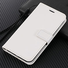 Leather Case Stands Flip Cover T07 Holder for Huawei Honor V30 5G White