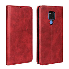 Leather Case Stands Flip Cover T07 Holder for Huawei Mate 20 X 5G Red