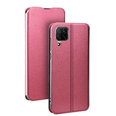 Leather Case Stands Flip Cover T07 Holder for Huawei Nova 6 SE Pink
