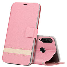 Leather Case Stands Flip Cover T07 Holder for Huawei P30 Lite New Edition Pink