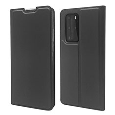 Leather Case Stands Flip Cover T07 Holder for Huawei P40 Pro Black