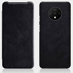 Leather Case Stands Flip Cover T07 Holder for OnePlus 7T Black