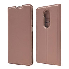 Leather Case Stands Flip Cover T07 Holder for OnePlus 7T Pro Rose Gold