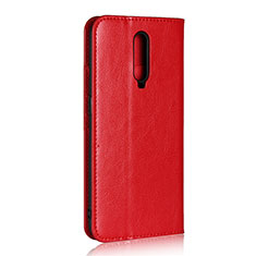 Leather Case Stands Flip Cover T07 Holder for Oppo R17 Pro Red
