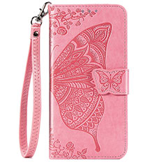 Leather Case Stands Flip Cover T07 Holder for Xiaomi Mi 10 Pro Pink