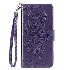 Leather Case Stands Flip Cover T07 Holder for Xiaomi Mi 10 Pro Purple