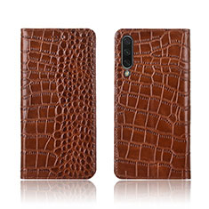 Leather Case Stands Flip Cover T07 Holder for Xiaomi Mi A3 Orange