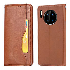 Leather Case Stands Flip Cover T08 Holder for Huawei Mate 30 5G Orange