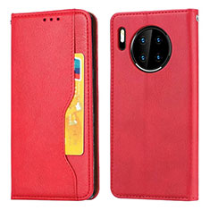 Leather Case Stands Flip Cover T08 Holder for Huawei Mate 30 5G Red
