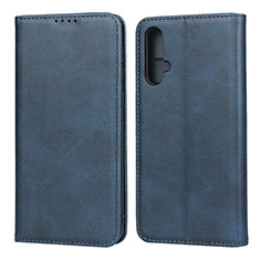Leather Case Stands Flip Cover T08 Holder for Huawei Nova 5 Blue