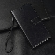 Leather Case Stands Flip Cover T08 Holder for Huawei P20 Lite (2019) Black