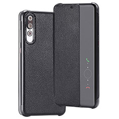 Leather Case Stands Flip Cover T08 Holder for Huawei P20 Pro Black