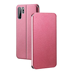 Leather Case Stands Flip Cover T08 Holder for Huawei P30 Pro New Edition Pink