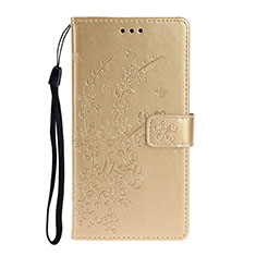 Leather Case Stands Flip Cover T08 Holder for Huawei P40 Pro Gold