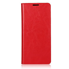 Leather Case Stands Flip Cover T08 Holder for OnePlus 8 Pro Red