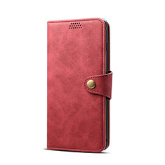 Leather Case Stands Flip Cover T08 Holder for Samsung Galaxy S10e Red