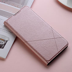 Leather Case Stands Flip Cover T08 Holder for Xiaomi Mi 9T Rose Gold
