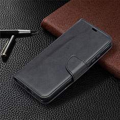 Leather Case Stands Flip Cover T08 Holder for Xiaomi Redmi 9A Black