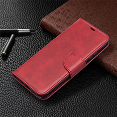 Leather Case Stands Flip Cover T08 Holder for Xiaomi Redmi 9A Red