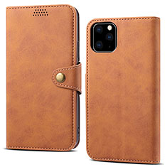 Leather Case Stands Flip Cover T09 Holder for Apple iPhone 11 Pro Max Orange