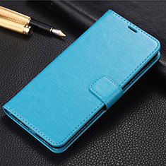 Leather Case Stands Flip Cover T09 Holder for Huawei Honor 20 Pro Sky Blue
