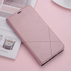 Leather Case Stands Flip Cover T09 Holder for Huawei Mate 20 Rose Gold