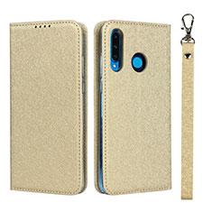 Leather Case Stands Flip Cover T09 Holder for Huawei Nova 4e Gold