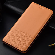 Leather Case Stands Flip Cover T09 Holder for Huawei P30 Orange