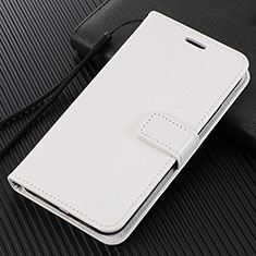 Leather Case Stands Flip Cover T09 Holder for Oppo Find X2 Pro White