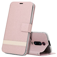 Leather Case Stands Flip Cover T09 Holder for Xiaomi Mi 9T Rose Gold