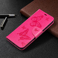 Leather Case Stands Flip Cover T09 Holder for Xiaomi Redmi 9A Hot Pink