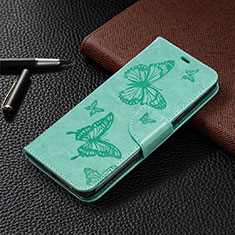 Leather Case Stands Flip Cover T09 Holder for Xiaomi Redmi 9A Matcha Green