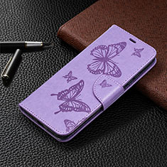 Leather Case Stands Flip Cover T09 Holder for Xiaomi Redmi 9AT Purple