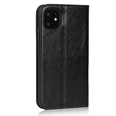 Leather Case Stands Flip Cover T10 Holder for Apple iPhone 11 Black