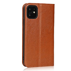 Leather Case Stands Flip Cover T10 Holder for Apple iPhone 11 Orange