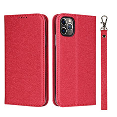 Leather Case Stands Flip Cover T10 Holder for Apple iPhone 11 Pro Max Red
